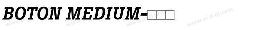 BOTON MEDIUM字体转换